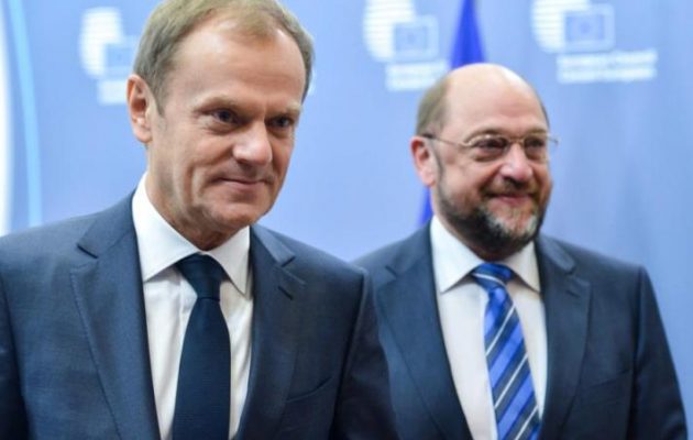 Σουλτς και Τουσκ προανήγγειλαν παράταση των κυρώσεων της ΕΕ στη Ρωσία