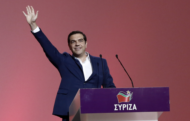 Ο Τσίπρας ξανά πρόεδρος του ΣΥΡΙΖΑ με 92,39%