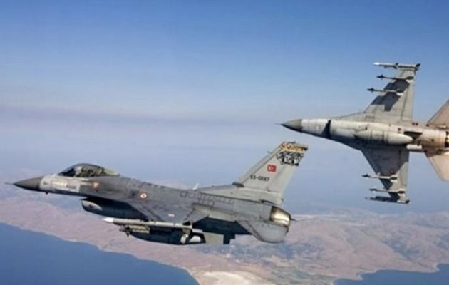 Toυρκικά αεροσκάφη έκαναν 37 παραβιάσεις στο Αιγαίο την Τρίτη