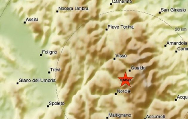 Σείεται η κεντρική Ιταλία, νέος σεισμός 4,5 Ρίχτερ