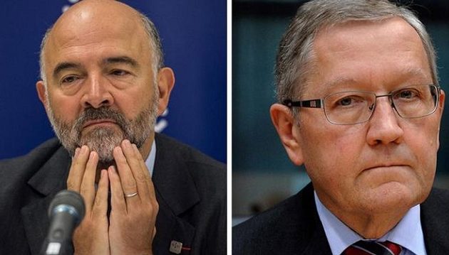 Die Welt: Ξέσπασε καυγάς Μοσκοβισί και Ρέγκλινγκ για το ελληνικό χρέος