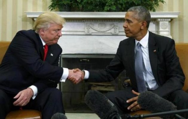 Ο Ομπάμα ενημέρωσε τον Τραμπ για τα ταξίδια του σε Γερμανία και Ελλάδα
