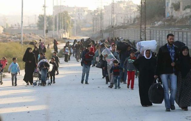Χιλιάδες άμαχοι από το ανατολικό Χαλέπι αναζητούν προστασία στους Κούρδους