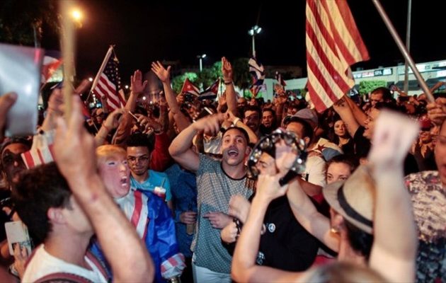 Στις ΗΠΑ οι εξόριστοι Κουβανοί  πανηγυρίζουν για τον θάνατο του Κάστρο