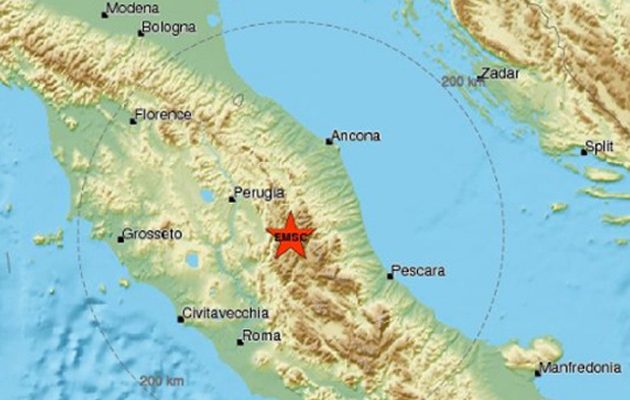 Nέος σεισμός 4,3 Ρίχτερ στην κεντρική Ιταλία