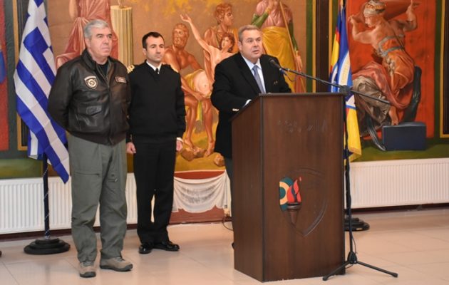 Καμμένος: Ισχυρή η αποτρεπτική ικανότητα των Ενόπλων Δυνάμεων της χώρας