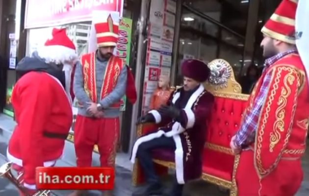 Στην Τουρκία συνελήφθη από γενίτσαρους ο Άγιος Βασίλης και… εξισλαμίστηκε (βίντεο)