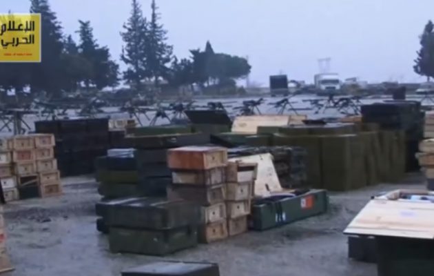 Μεγάλες ποσότητες οπλισμού των τζιχαντιστών ανακάλυψε ο στρατός στο Χαλέπι (βίντεο)