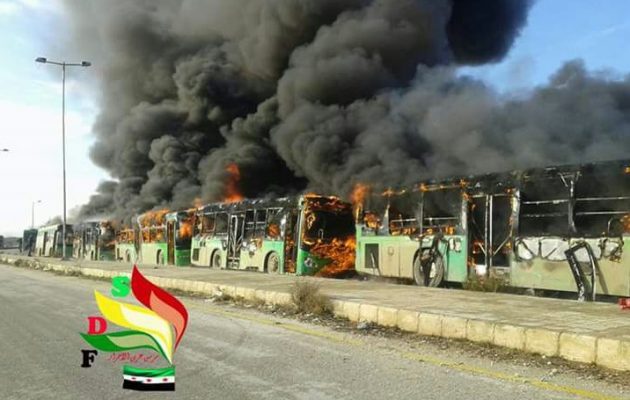 Οι τζιχαντιστές χτύπησαν λεωφορεία που θα μετέφεραν αμάχους στη Συρία