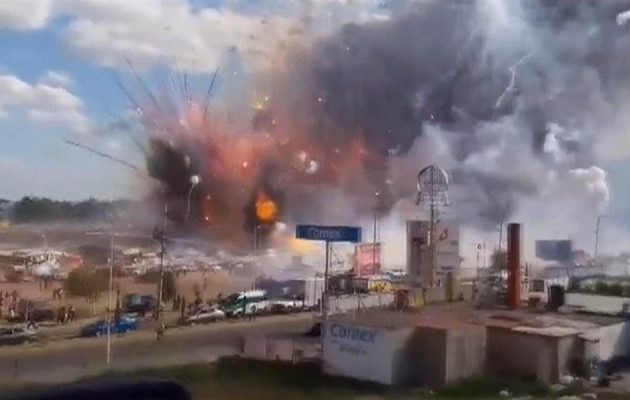 Πυροτεχνήματα “έσπειραν” τον θάνατο στο Μεξικό (βίντεο)