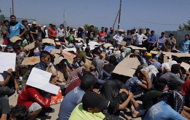 Οριακή η κατάσταση στη Λέσβο με 6.000 μετανάστες