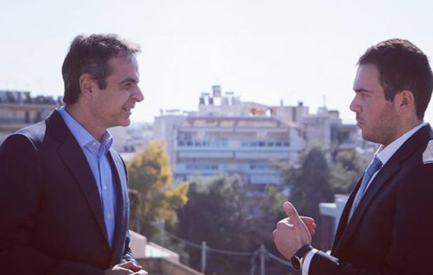 Συνάντηση Μητσοτάκη με το γιο του ήρωα των Ιμίων, Χριστόδουλου Καραθανάση