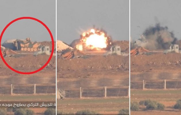 Το Ισλαμικό Κράτος ανατίναξε τουρκικό τεθωρακισμένο έξω από την Αλ Μπαμπ