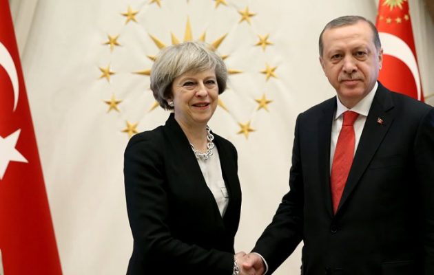 Μέι και Ερντογάν συζήτησαν για τις εμπορικές σχέσεις Βρετανίας-Τουρκίας μετά το BREXIT