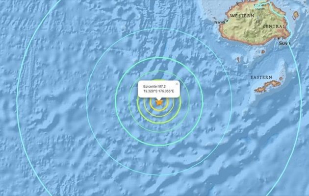 Σεισμός 7,2 Ρίχτερ στα νησιά Φίτζι – Προειδοποίηση για τσουνάμι