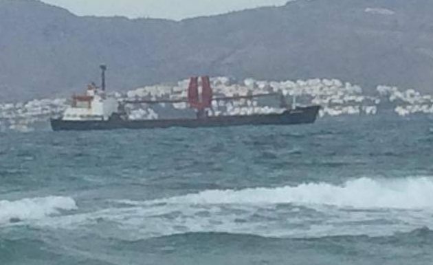 Και δεύτερο τουρκικό φορτηγό πλοίο προσάραξε στην Κω στην ίδια ακτή (φωτο)