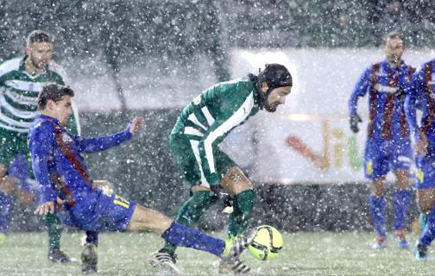 Σούπερ Λίγκα: Ο Παναθηναϊκός νίκησε,  στη χιονισμένη Λεωφόρο, την Κέρκυρα (1-0)