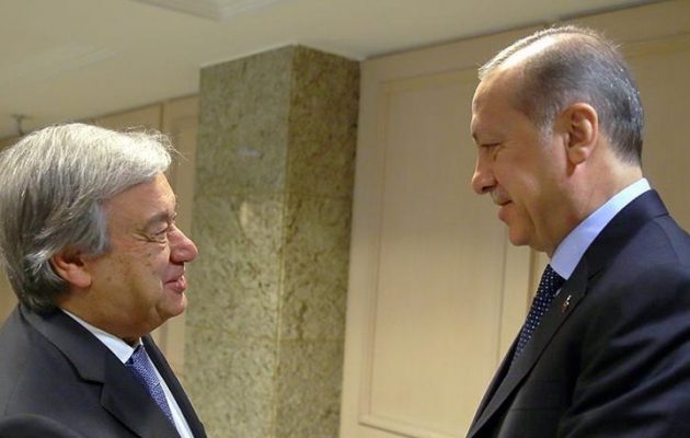 “Χώρα κλειδί” για την ειρήνη στη Συρία η Τουρκία είπε ο Γκουτέρες στον Ερντογάν