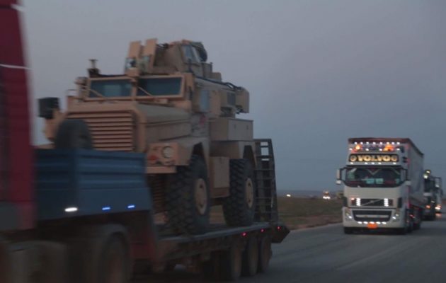 Οι Αμερικανοί έστειλαν το απόγευμα του Σαββάτου τεθωρακισμένα και όπλα στους Κούρδους (φωτο)