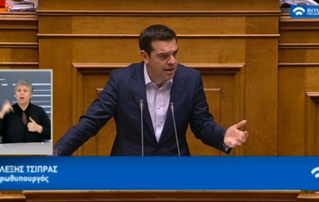Ως φερέφωνο ξένης προπαγάνδας κατηγόρησε ο Τσίπρας τον Μητσοτάκη