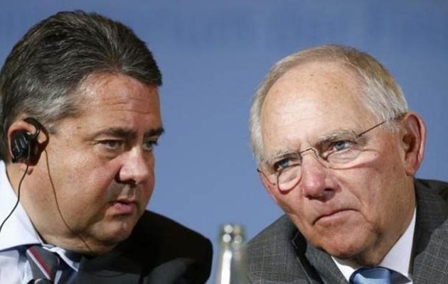 “Χέρι” Γκάμπριελ σε Σόιμπλε: Εξαιτίας σου έχουμε κακή φήμη στην Ευρώπη