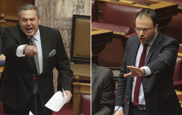 Καμμένος σε Θεοχαρόπουλο: Κάτσε κάτω ρε, πρέπει να απολογείσαι (βίντεο)