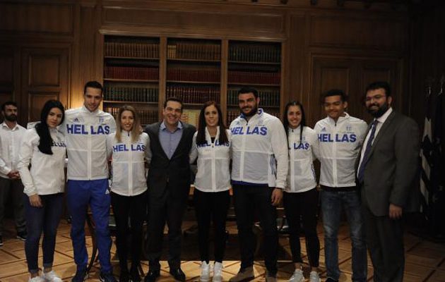 O Tσίπρας δέχτηκε τους αθλητές που διέπρεψαν στο Ευρωπαϊκό Πρωτάθλημα Κλειστού στίβου