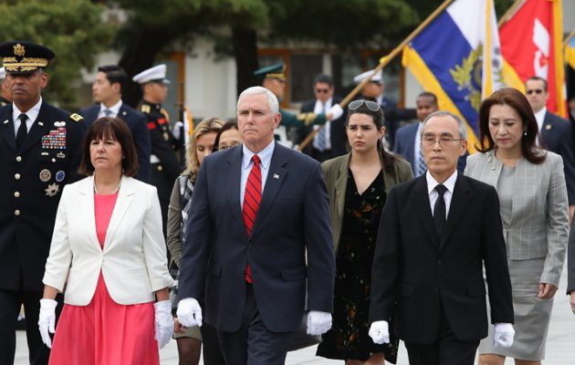 Μάικ Πένς: ΗΠΑ και Νότια Κορέα  ισχυρή συμμαχία κατά της Βόρειας Κορέας