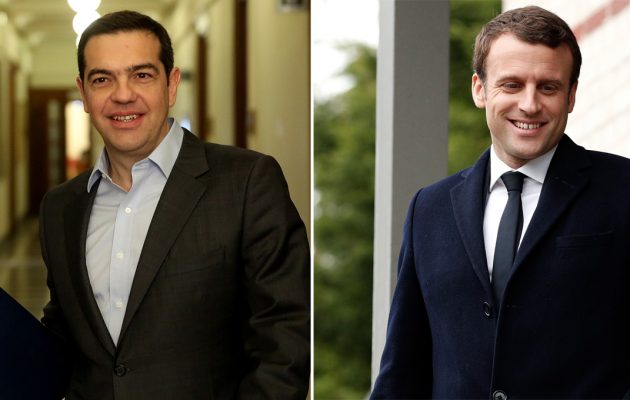 Μακρόν σε Τσίπρα: Αν εκλεγώ θα δουλέψουμε στενά μαζί ν΄ αλλάξουμε την Ευρώπη