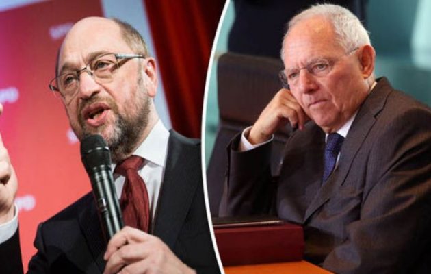 Η Ελλάδα πεδίο αντιπαράθεσης στις γερμανικές εκλογές – Ο Σόιμπλε τη “λέει” στον Σουλτς