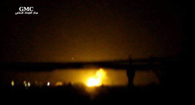 Ισχυρή έκρηξη κοντά στο αεροδρόμιο της Δαμασκού (βίντεο)