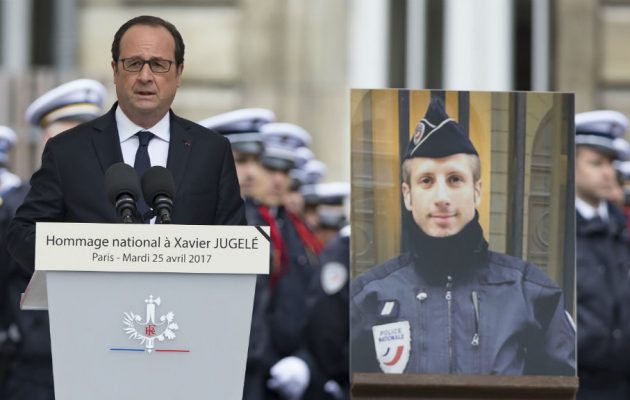 Συγκίνηση στο Παρίσι: Η Γαλλία τίμησε τη μνήμη του αστυνομικού που σκότωσαν οι τζιχαντιστές (φωτο)