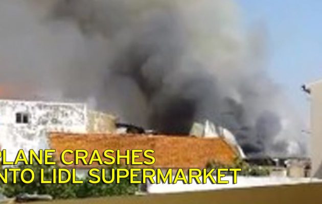 Tραγωδία στην Πορτογαλία: Αεροπλάνο συνετρίβη κοντά σε σούπερ μάρκετ – Τέσσερις νεκροί