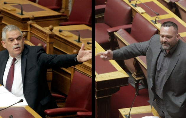 Παραλήρημα του Χρυσαυγίτη Λαγού εναντίον του Τόσκα στη Βουλή (βίντεο)