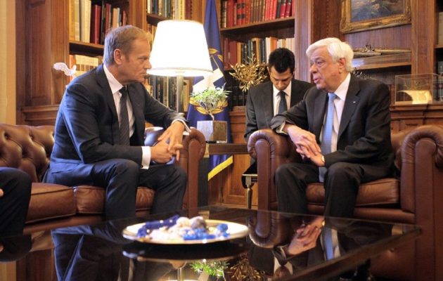 Τουσκ σε Παυλόπουλο: Είμαστε κοντά στην ολοκλήρωση της διαπραγμάτευσης