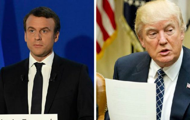 Τι υποσχέθηκε  στον Τραμπ ο  Μακρόν στη τηλεφωνική τους επικοινωνία