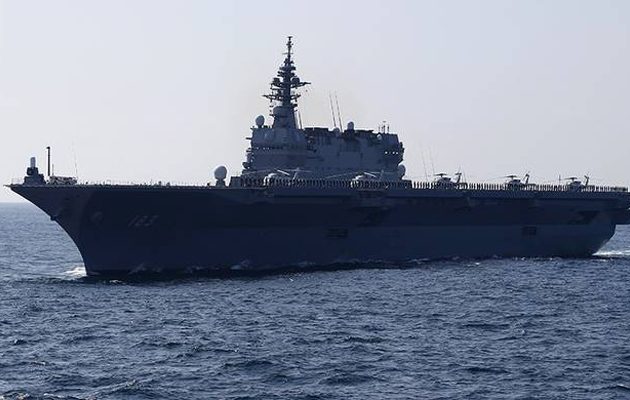 H Ιαπωνία έστειλε το μεγαλύτερο πολεμικό πλοίο στην κορεατική χερσόνησο (βίντεο)