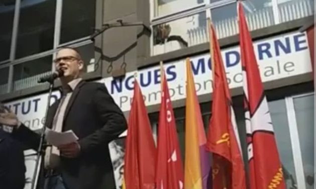 ΣΟΚ: Επίθεση με μαχαίρι σε Βέλγο πολιτικό που εκφωνούσε ομιλία για την Πρωτομαγιά