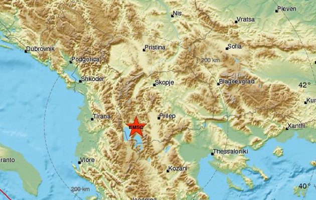 Σεισμός 4,1 Ρίχτερ στα σύνορα Αλβανίας – Σκοπίων