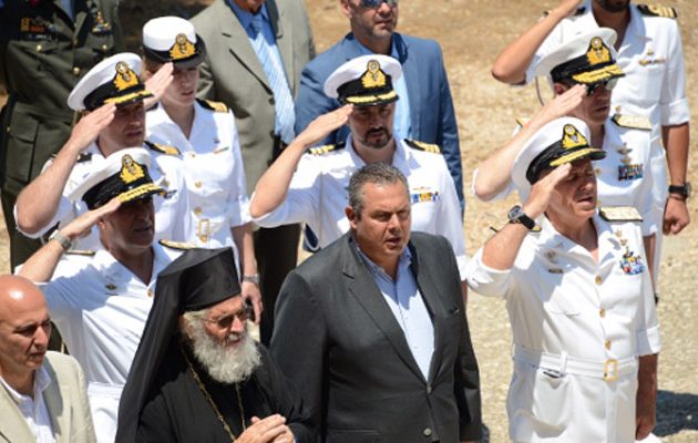 Καμμένος από Λέρο:  Δεν κάνουμε πίσω χιλιοστό από τα κυριαρχικά δικαιώματά μας