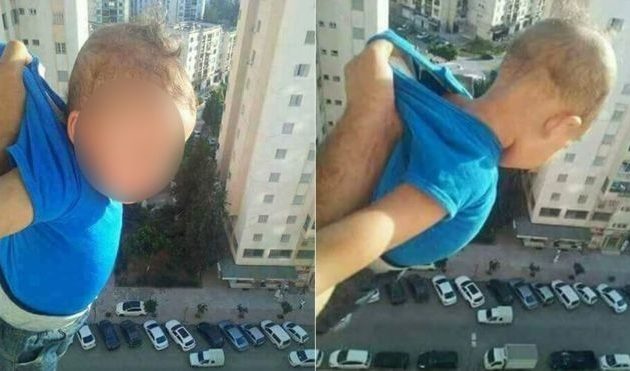 Κρατούσε το παιδί του στο κενό: “1000 likes ή το αφήνω!”