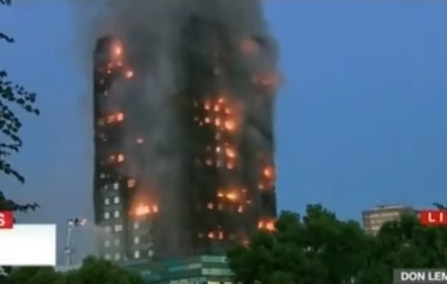 Στις φλόγες Πύργος 27 ορόφων στο Λονδίνο (βίντεο)