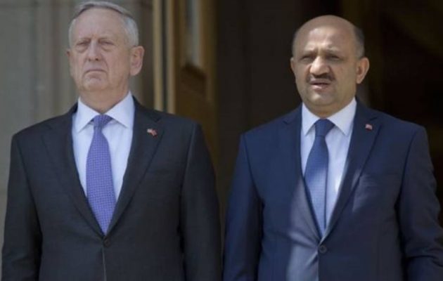Συνάντηση Τζέιμς Μάτις-Φικρί Ισίκ με θέμα τους Κούρδους της Συρίας – Η Τουρκία ανησυχεί