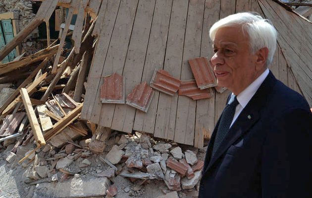 Παυλόπουλος: Η Ε.Ε. θα βοηθήσει για την αποκατάσταση των ζημιών στη Βρίσα Λέσβου