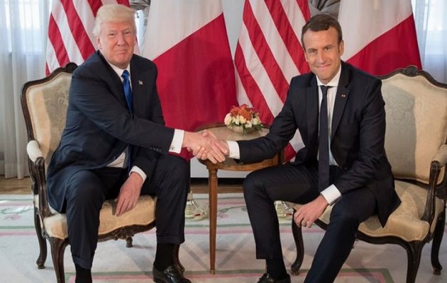 Tραμπ: Ο Μακρόν θα είναι σούπερ Πρόεδρος – Του άρεσε πολύ να μου κρατά το χέρι