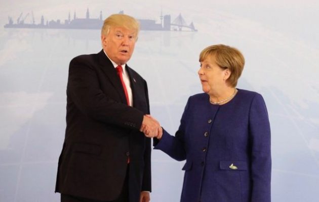 Ο Τραμπ συνεχάρη τη Μέρκελ για την “καταπληκτική” διοργάνωση των G20