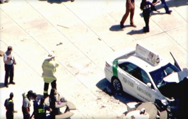 Tαξί έπεσε σε πεζούς στο αεροδρόμιο της Βοστόνης – Δέκα  τραυματίες
