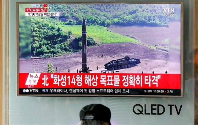 Η Βόρεια Κορέα εκτόξευσε νέο βαλλιστικό πύραυλο εντός της ιαπωνικής ΑΟΖ