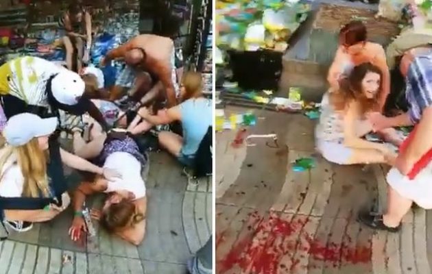 Βαρκελώνη: Βίντεο φρίκης με ανθρώπους σωριασμένους και αίμα να ρέει – Σκληρές εικόνες