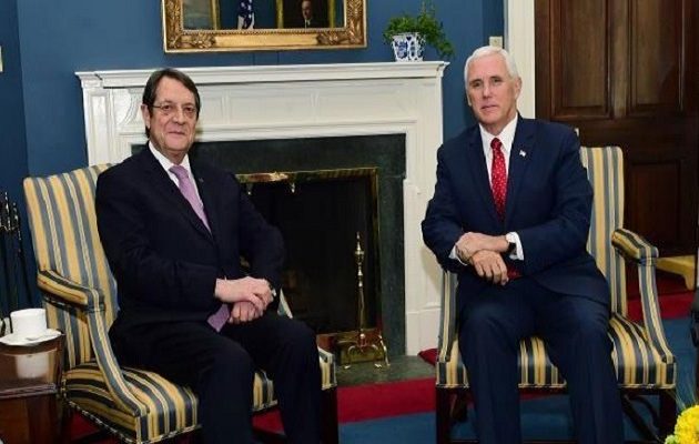 Αντιπρόεδρος ΗΠΑ σε Αναστασιάδη: Σας στηρίζουμε πλήρως  για συνολική λύση στο Κυπριακό